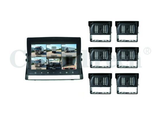 Harga yang bagus Sistem Pemantauan Kendaraan AI 6 Saluran dengan HD IPS LCD 10,1 inci dan Rekaman Kartu SD 512GB untuk Keamanan Armada on line